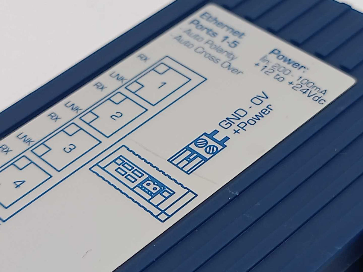 marel ELM-ENET-ES5 ES5 5 Port Ethernet Rail Switch