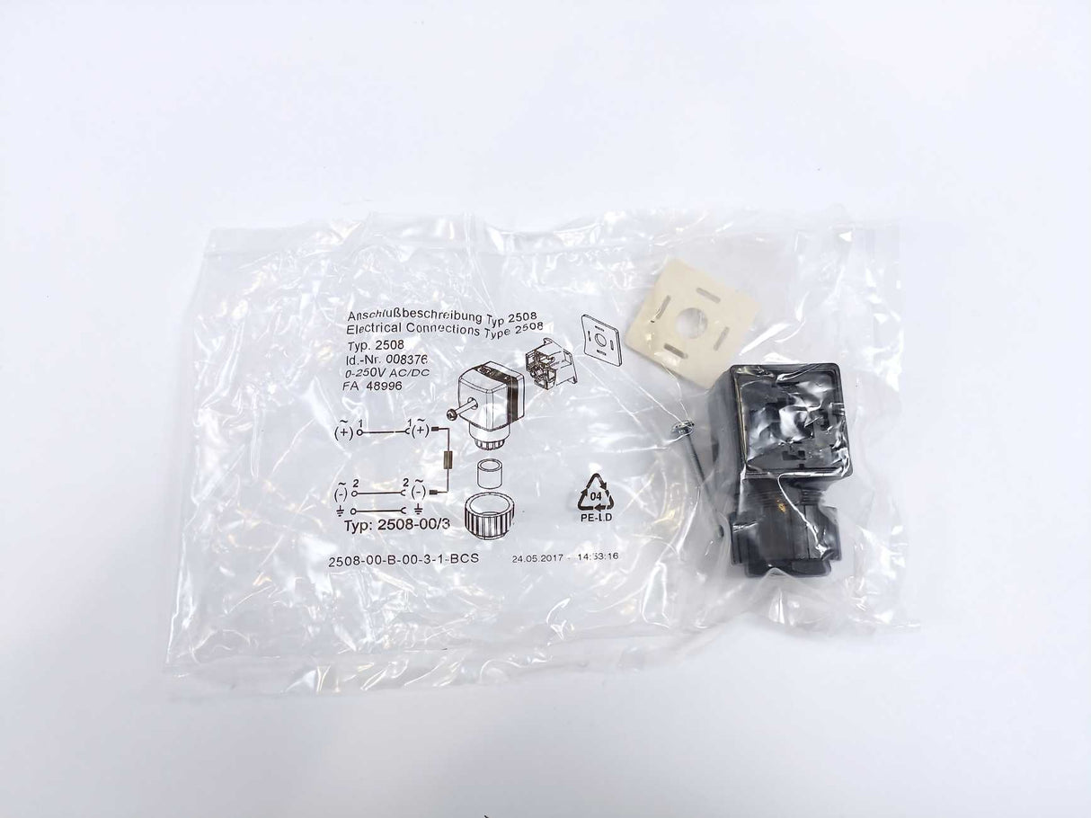 Burkert 00221598 2/2 Way Solenoid Valve, Servo Coupled