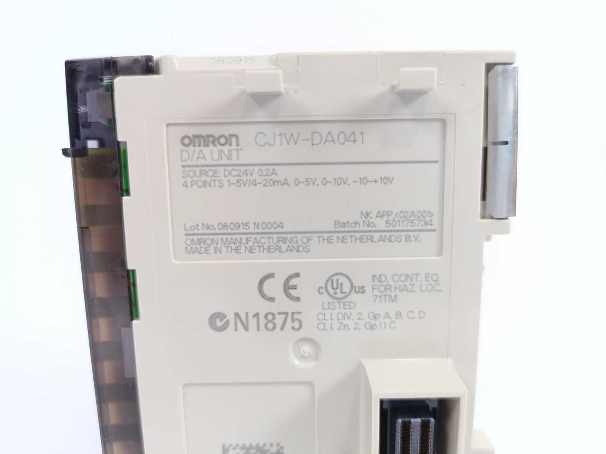 OMRON CJ1W-DA041 Analog Output Unit