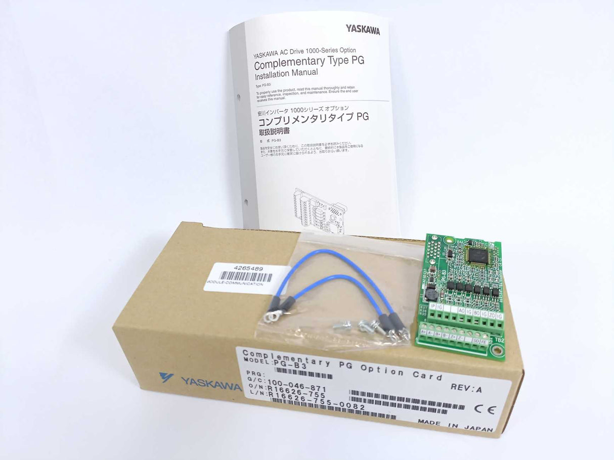 YASKAWA PG-B3 Complementary PG Option Card
