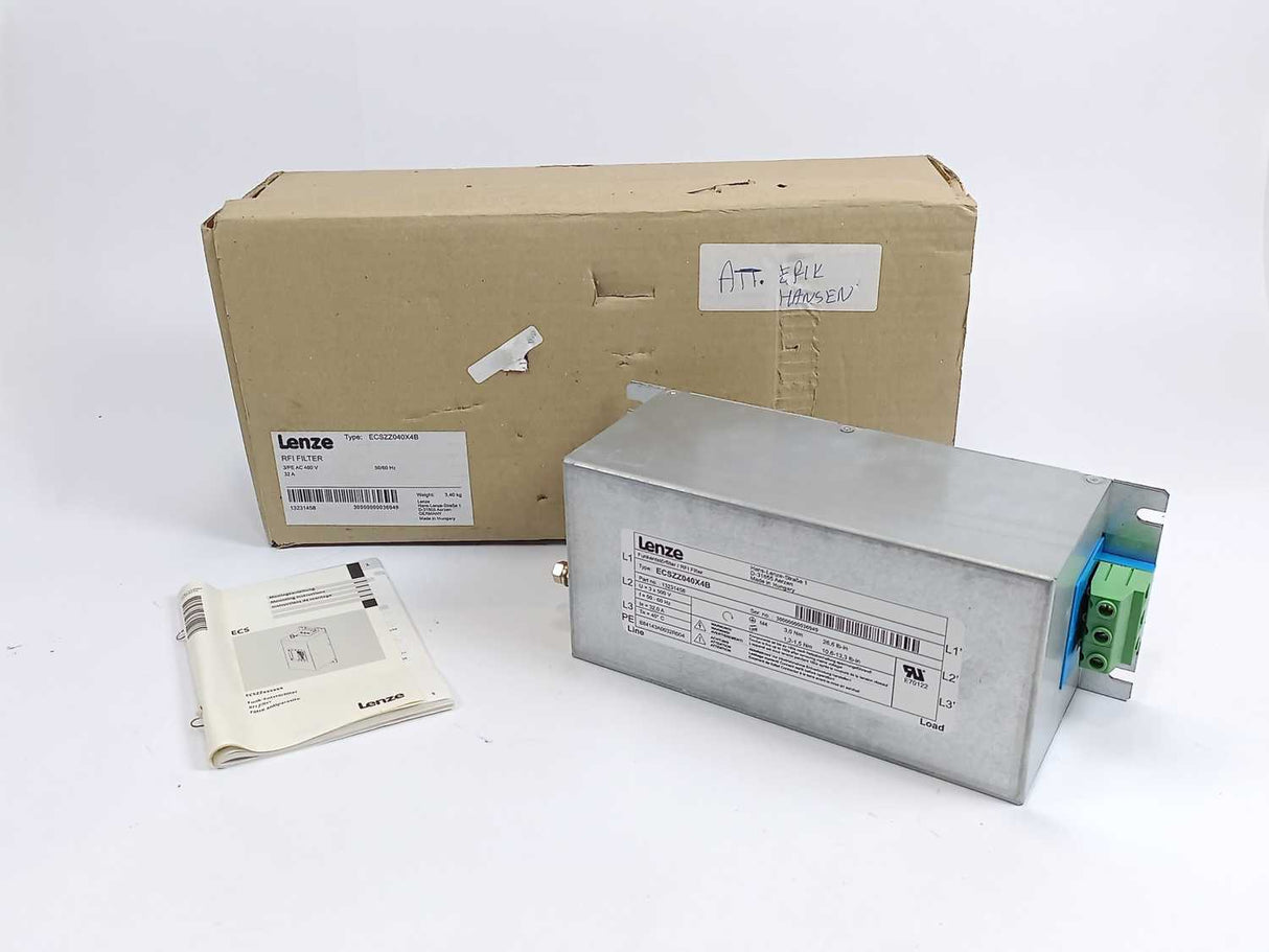 LENZE ECSZZ040X4B 13231458 Servo Drive RFI Noise Filter