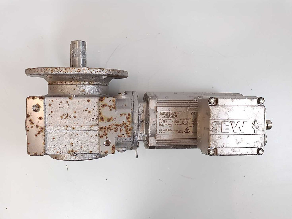 SEW-EURODRIVE SF57 DAS80N4/TF/ISB Helical-Worm Gearmotor. 0,37kW, i=19,54