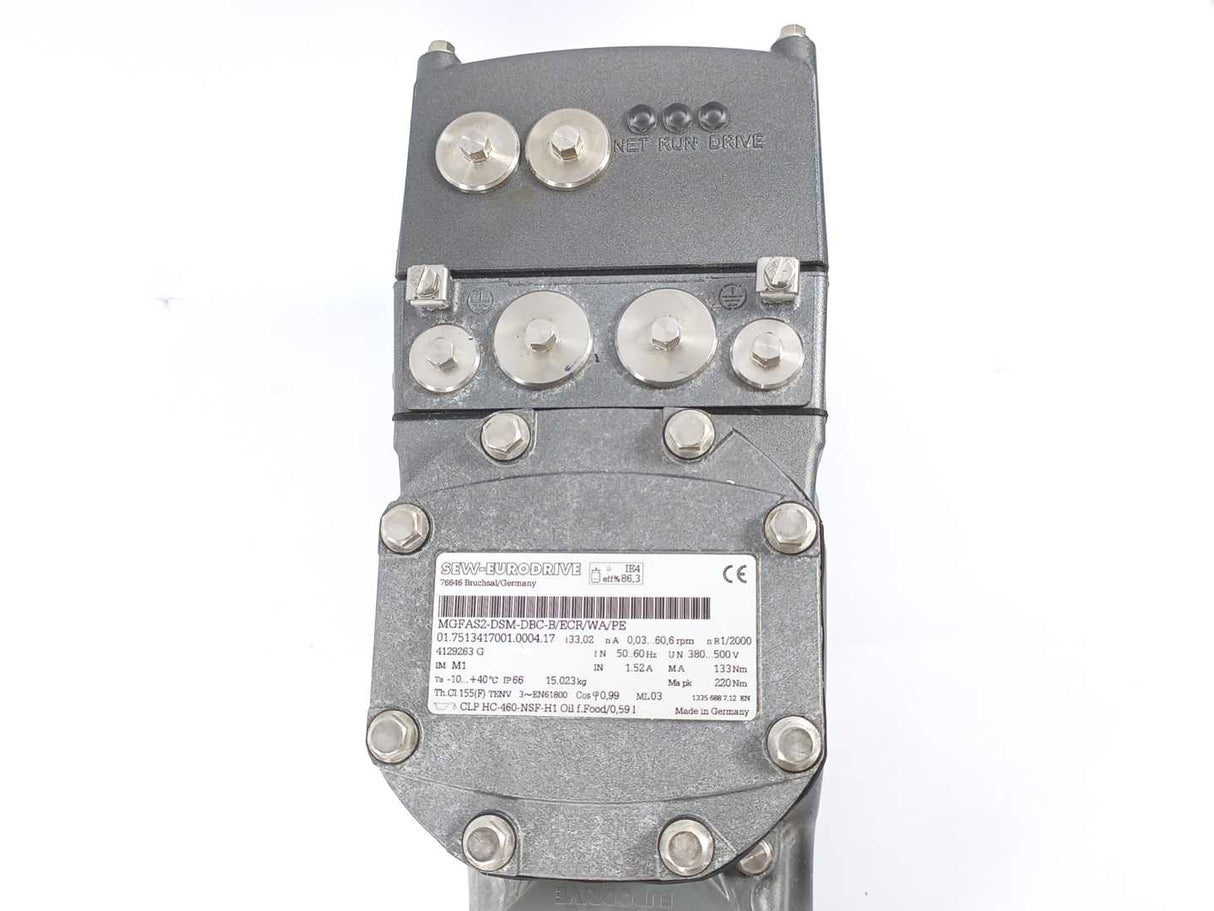 SEW-EURODRIVE MGFAS2-DSM-DBC-B/ECR/WA/PE Parallel‑Shaft Helical Gear Motor