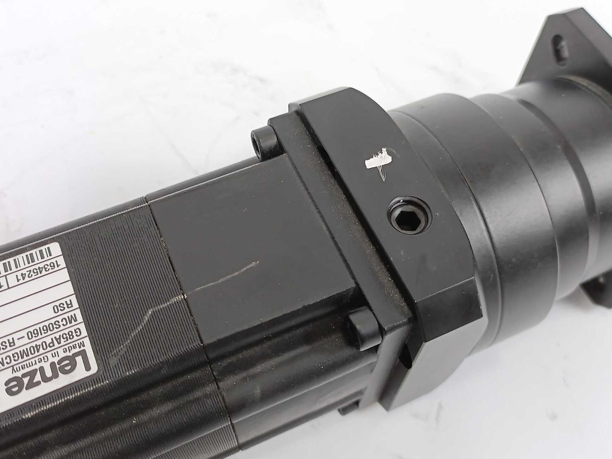 LENZE MCS06I60-RS0B0 Servo Motor w/ G85AP040MGCN1T27 Gear Box
