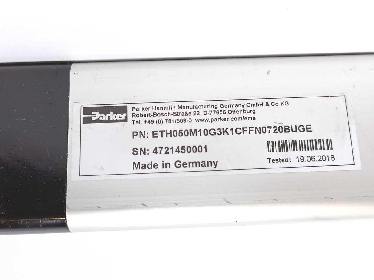 Parker Pneumatic ETH050M10G3K1CFFN0720BUGE Linear Actuator
