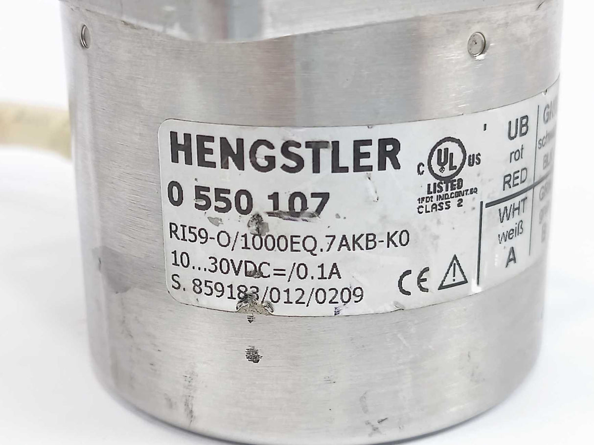HENGSTLER 0 550 107 Incremental Encoder 10...30VDC=/0.1A