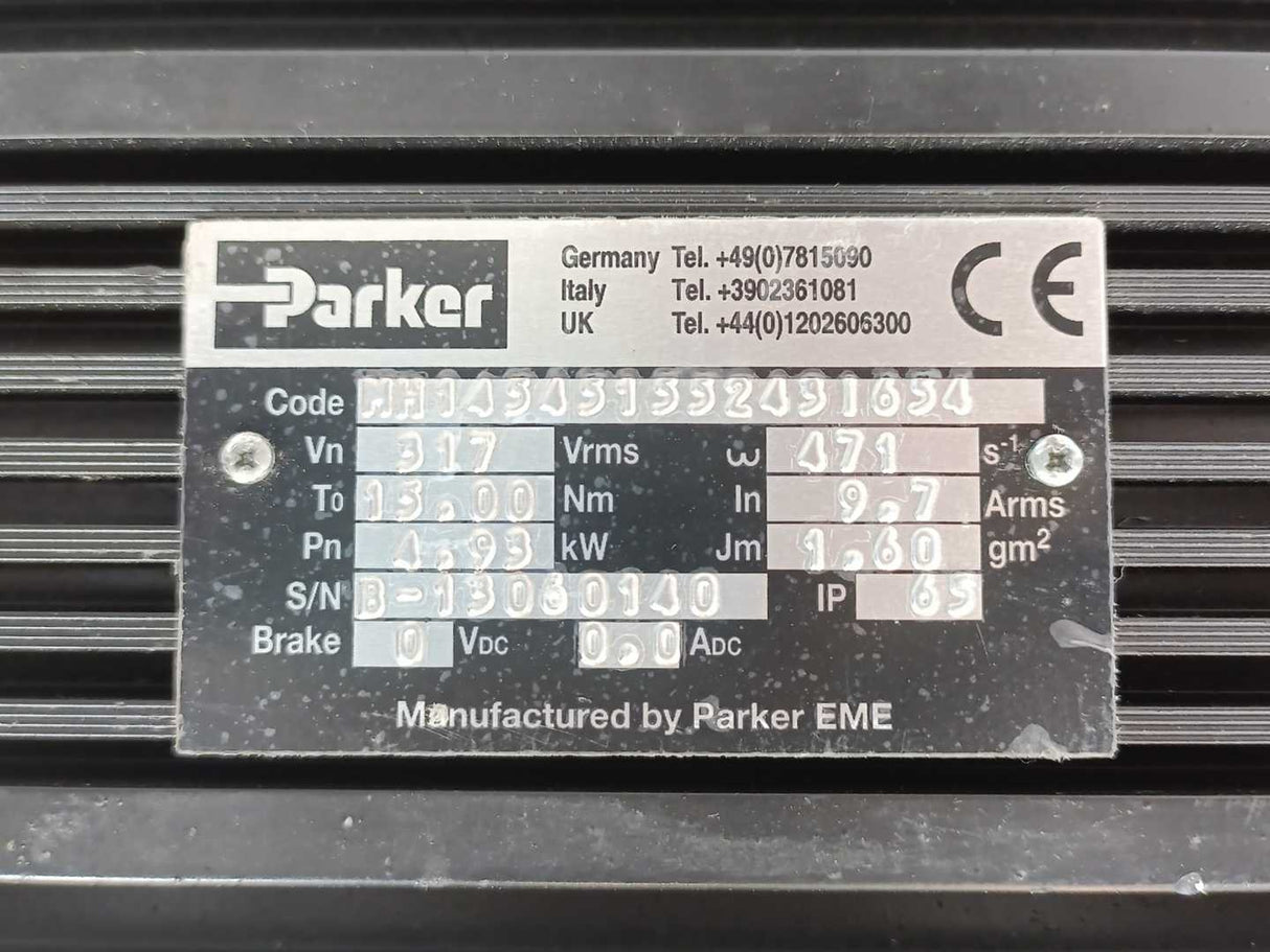 Parker MH145451552431654 AC Brushless Servo Motor