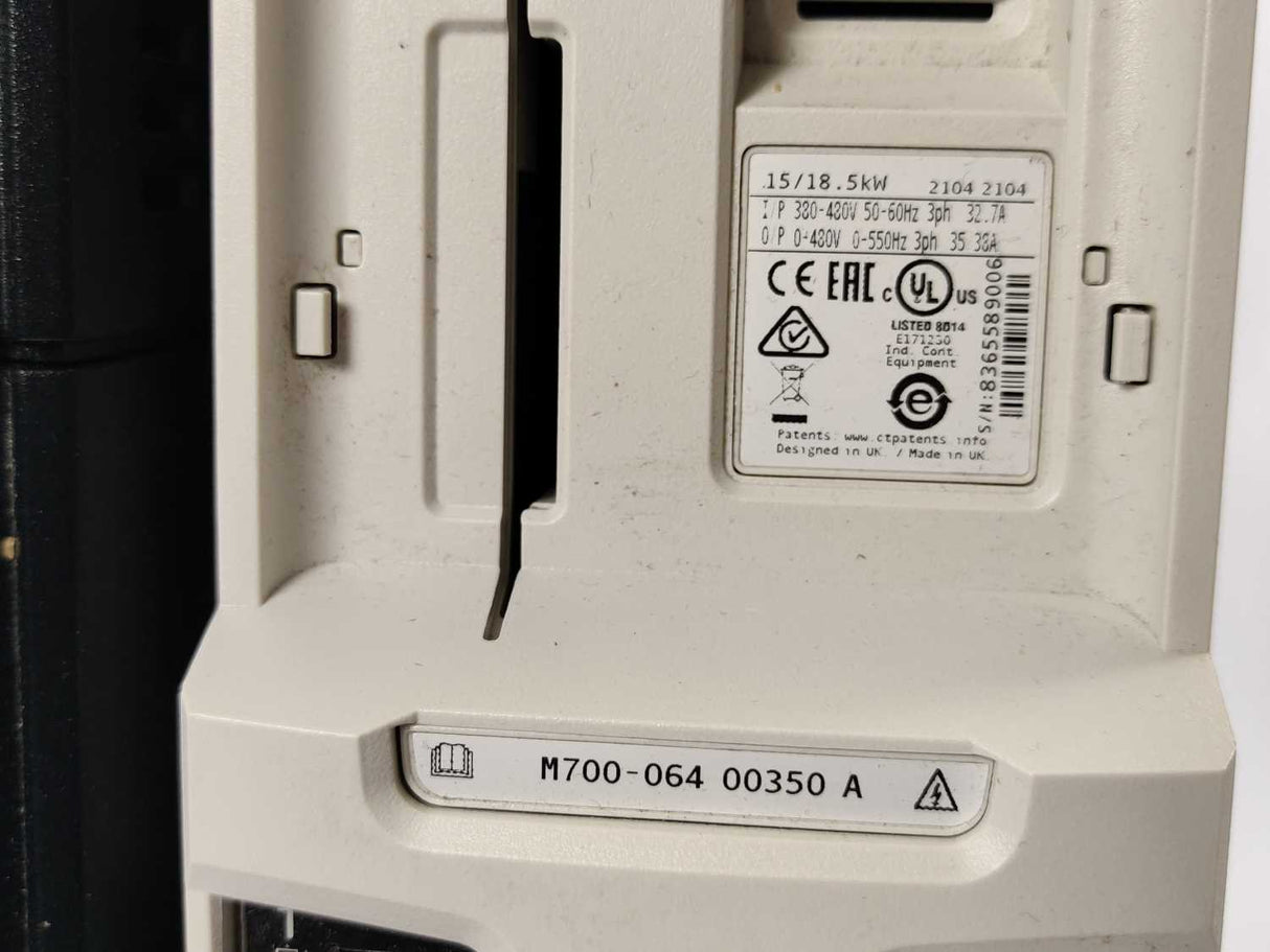 NIDEC / Control Techniques M700-06400350A Inverter Drive 15/18,5kW
