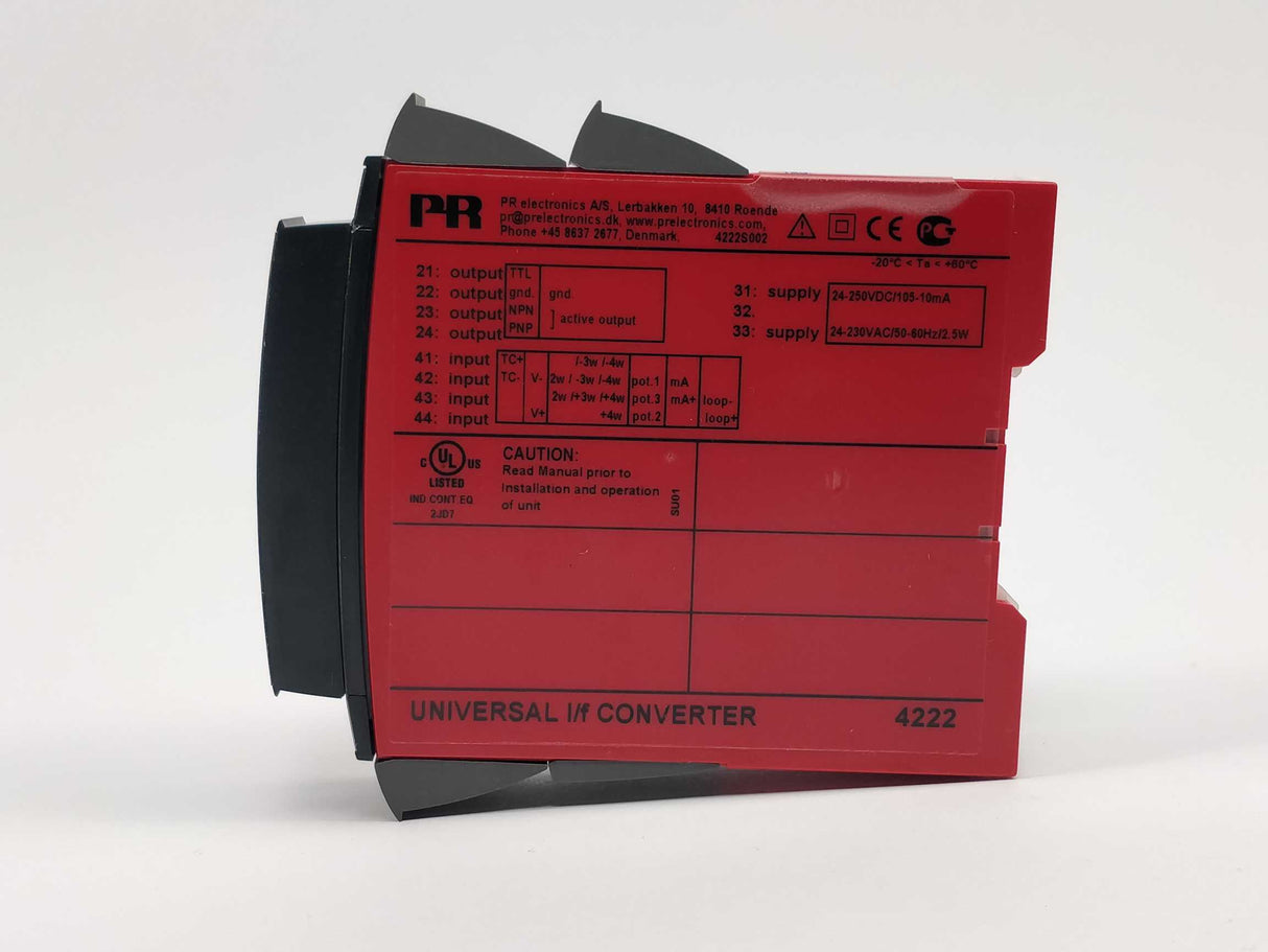 PR Electronics 4222 Universal I/f Converter with 4501 display