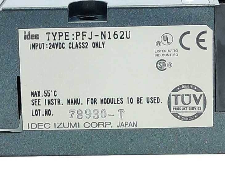 Idec Izumi Corp. PFJ-N162U FA-1J 16-DC Input Unit (SINK)