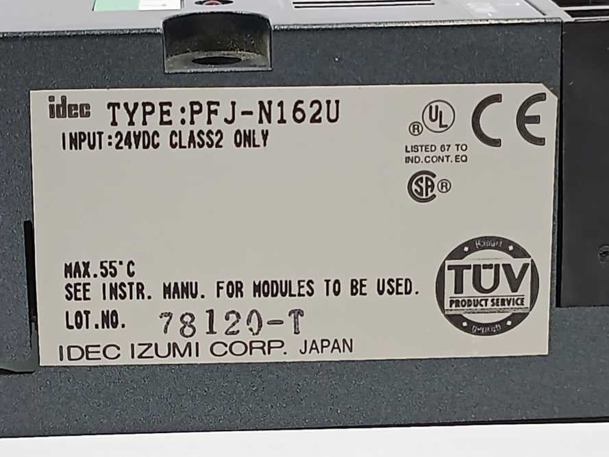 Idec Izumi Corp. PFJ-N162U FA-1J 16-DC Input Unit (SINK)