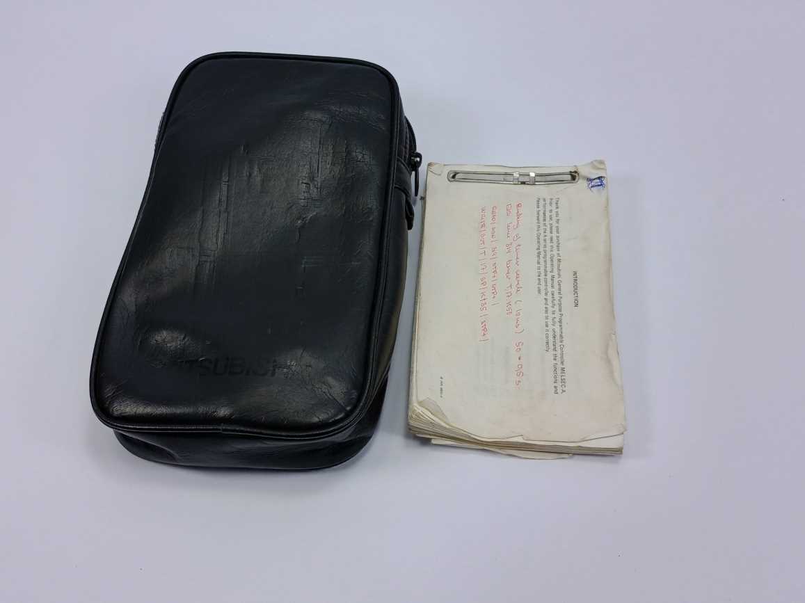Mitsubishi A7PU Programming Unit w/ AC30R4 Cable & Leather case
