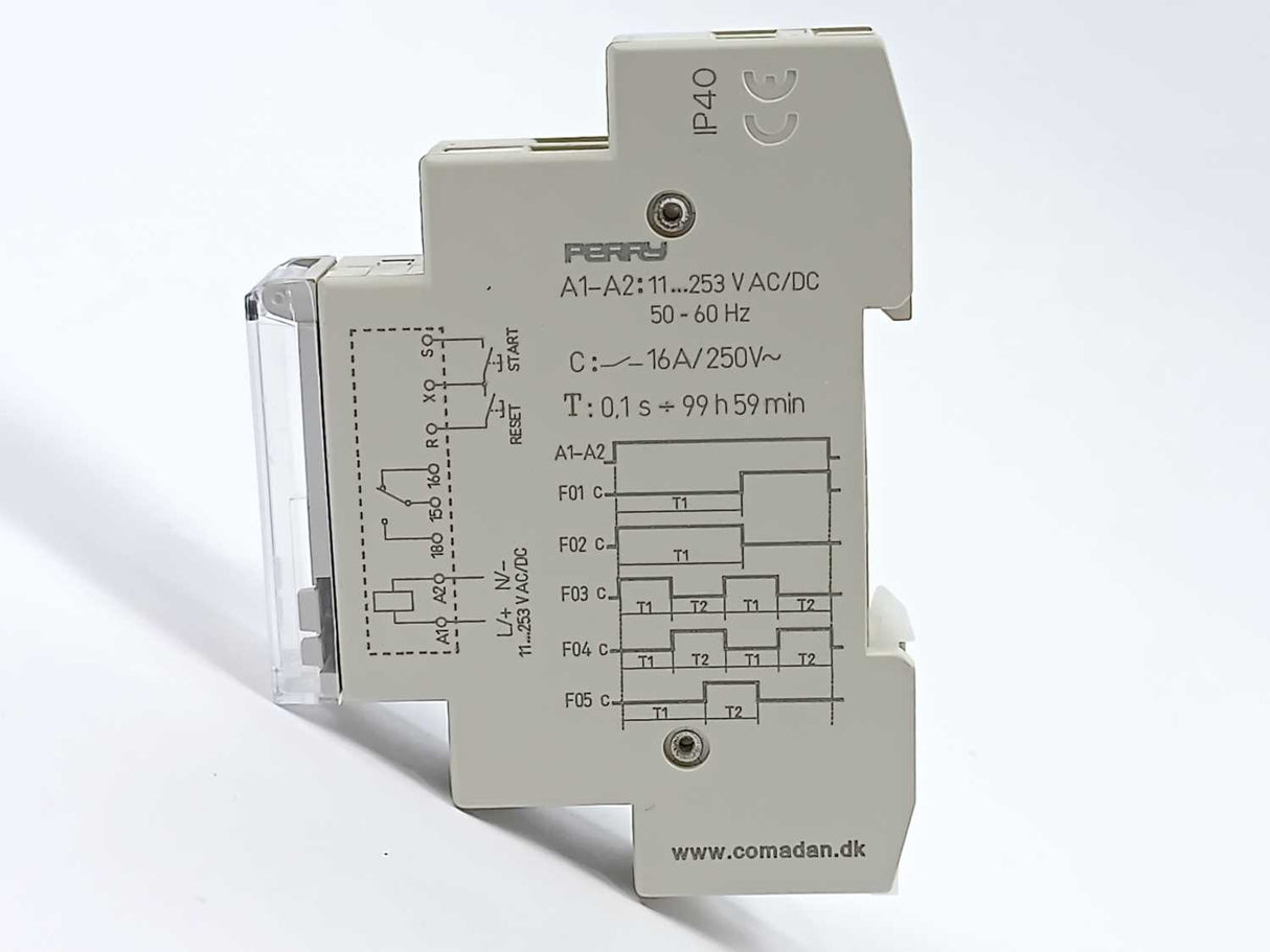 Perry Electric 1RT 200/MT/MF Multifunction, Multi-Voltage Timer Relay