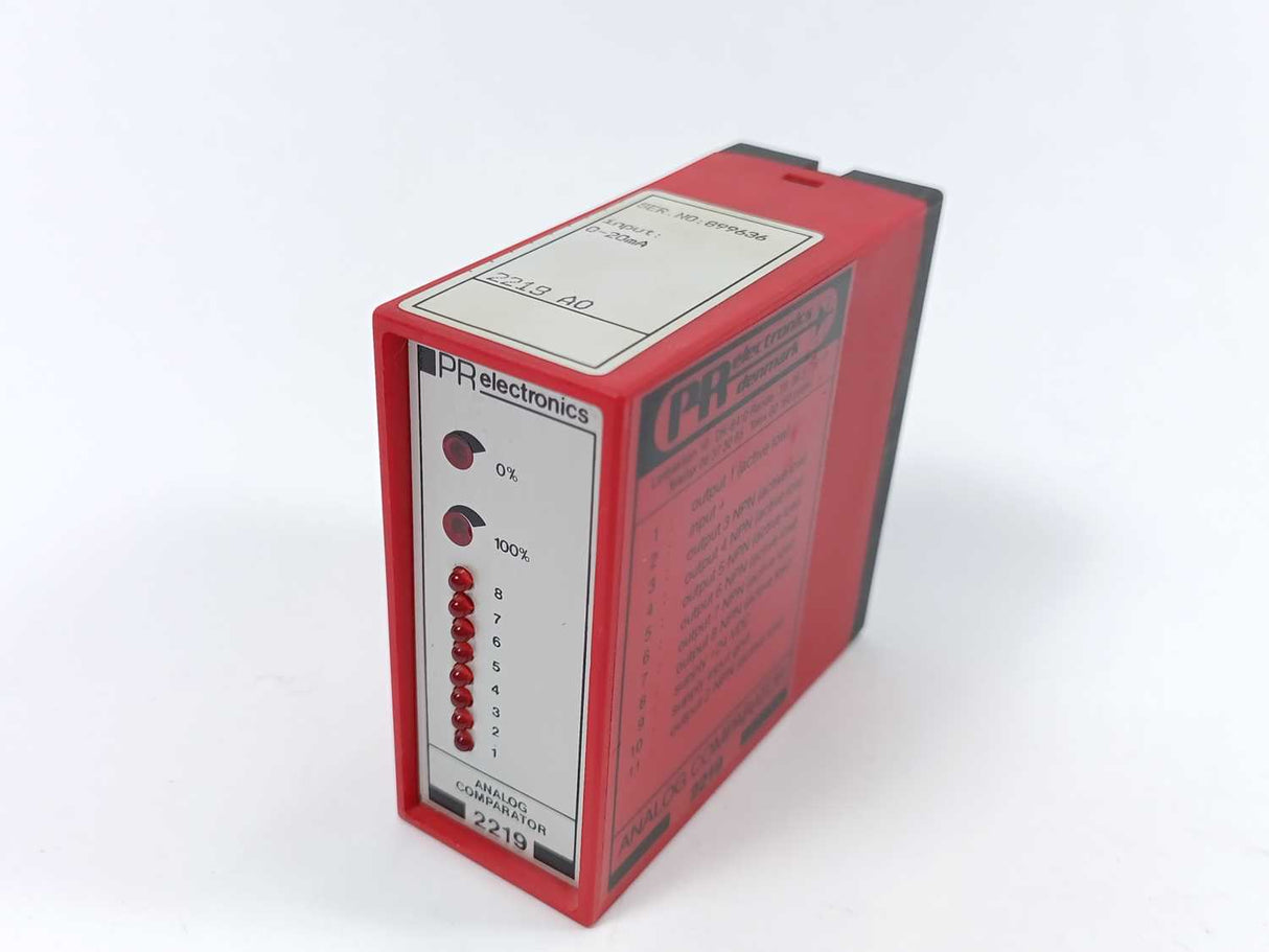 PR Electronics 2219A0 / SER NO. 899636 Analog Comparator