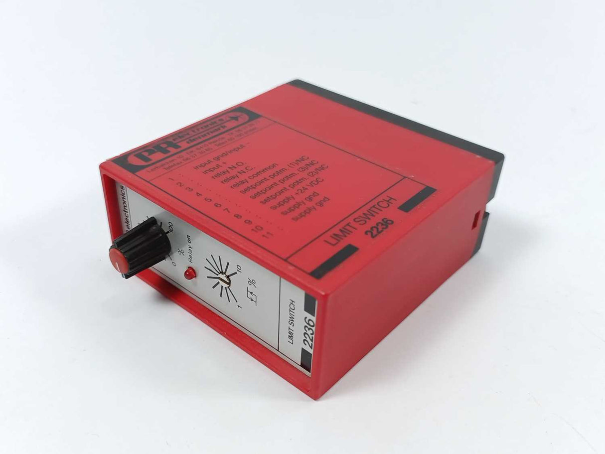 PR Electronics 2236 / SER. NO. 899636 A2B1 Limit Switch