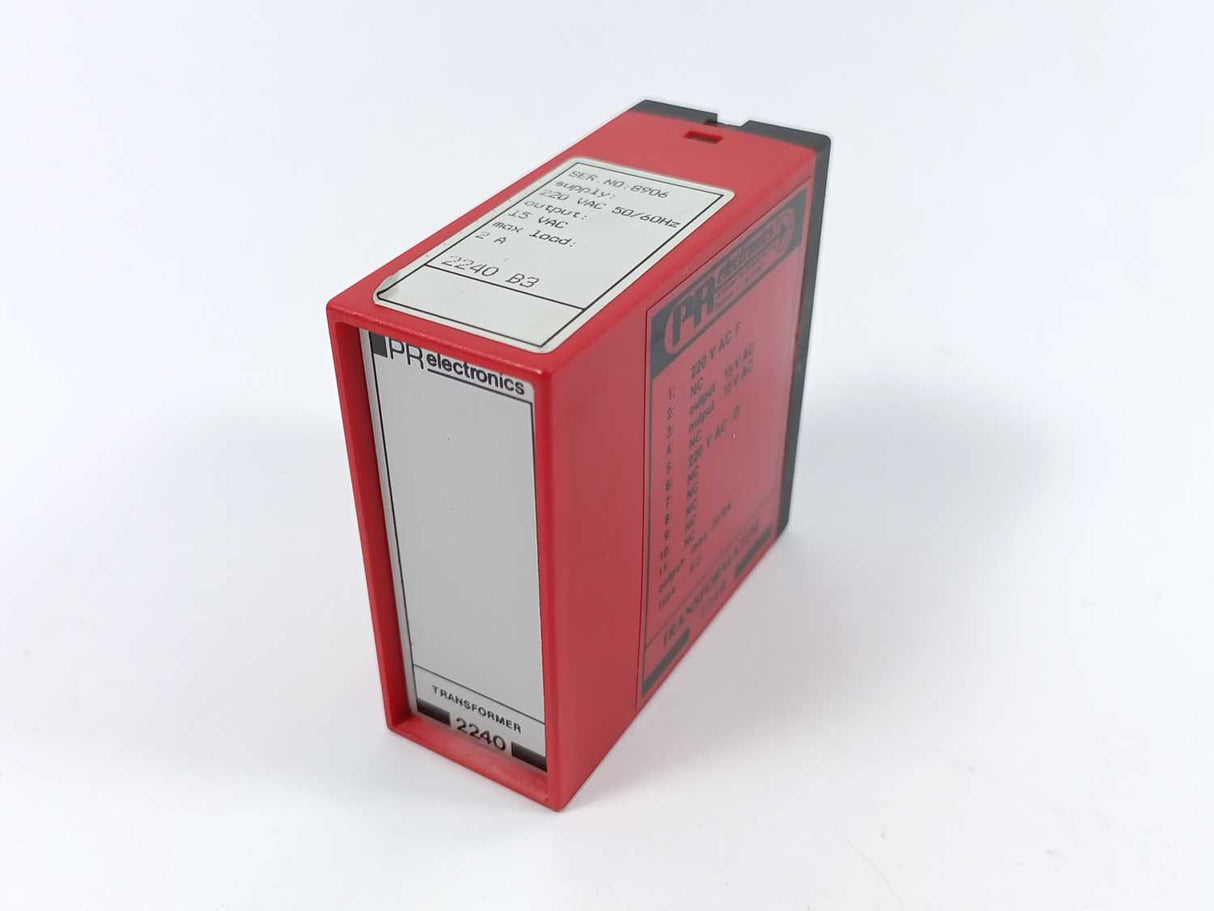 PR Electronics 2240 B3 / SER. NO. 8906 Transformer