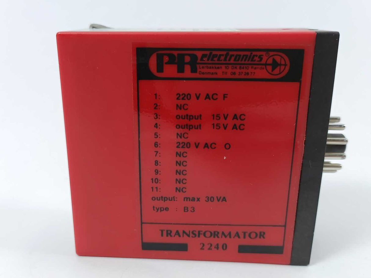 PR Electronics 2240 B3 / SER. NO. 8906 Transformer