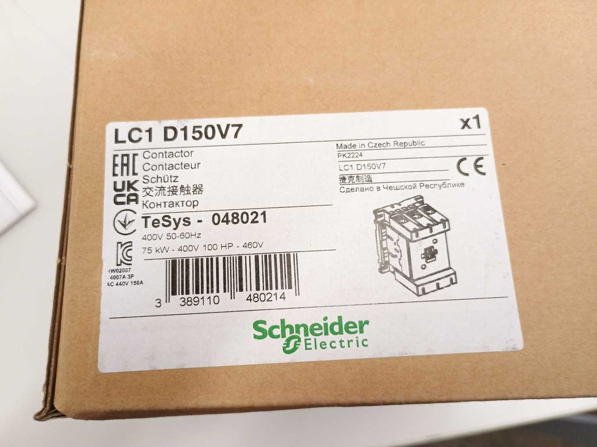 Schneider Electric LC1D150V7 Contactor Coil LX1D8 400V