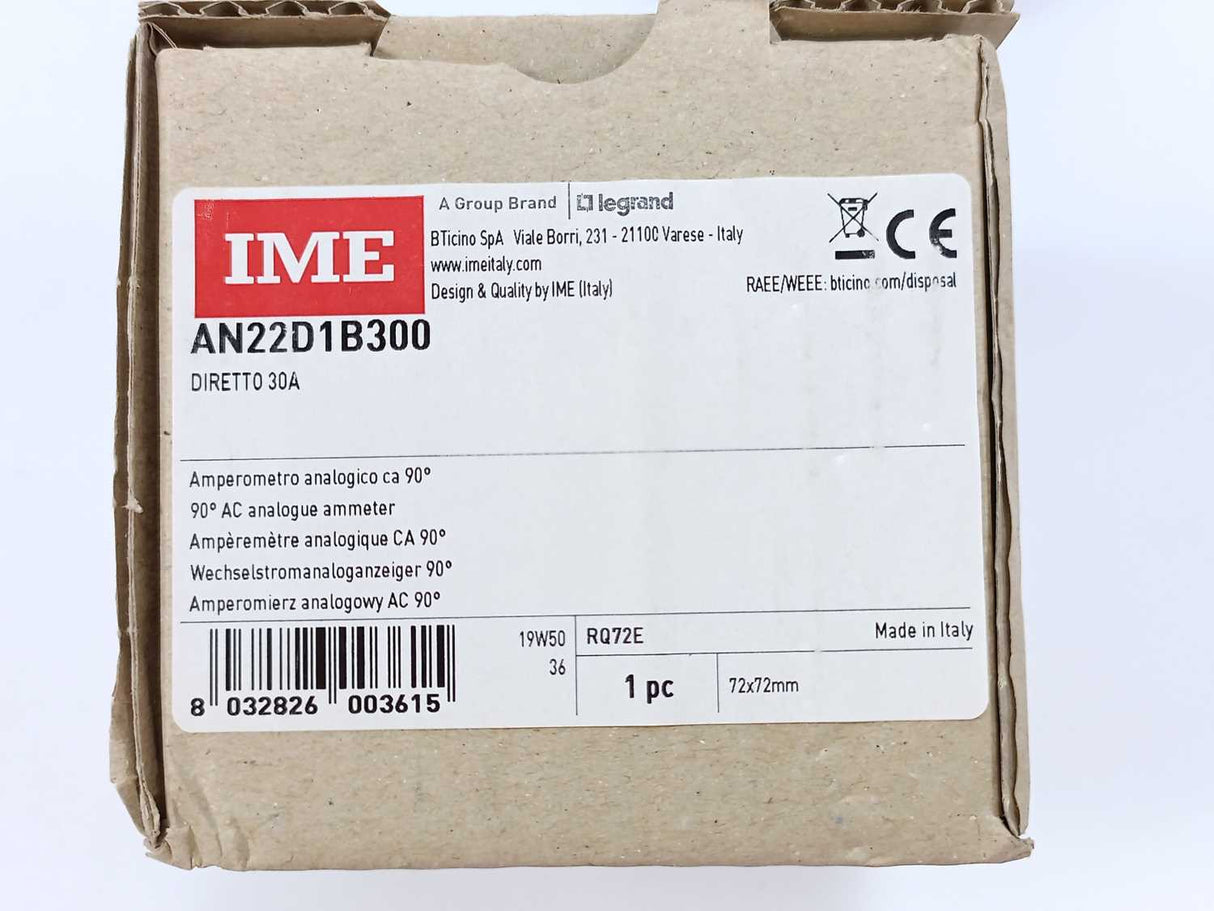 IME AN22D1B300 RQ72E Ammeter AC In:30A