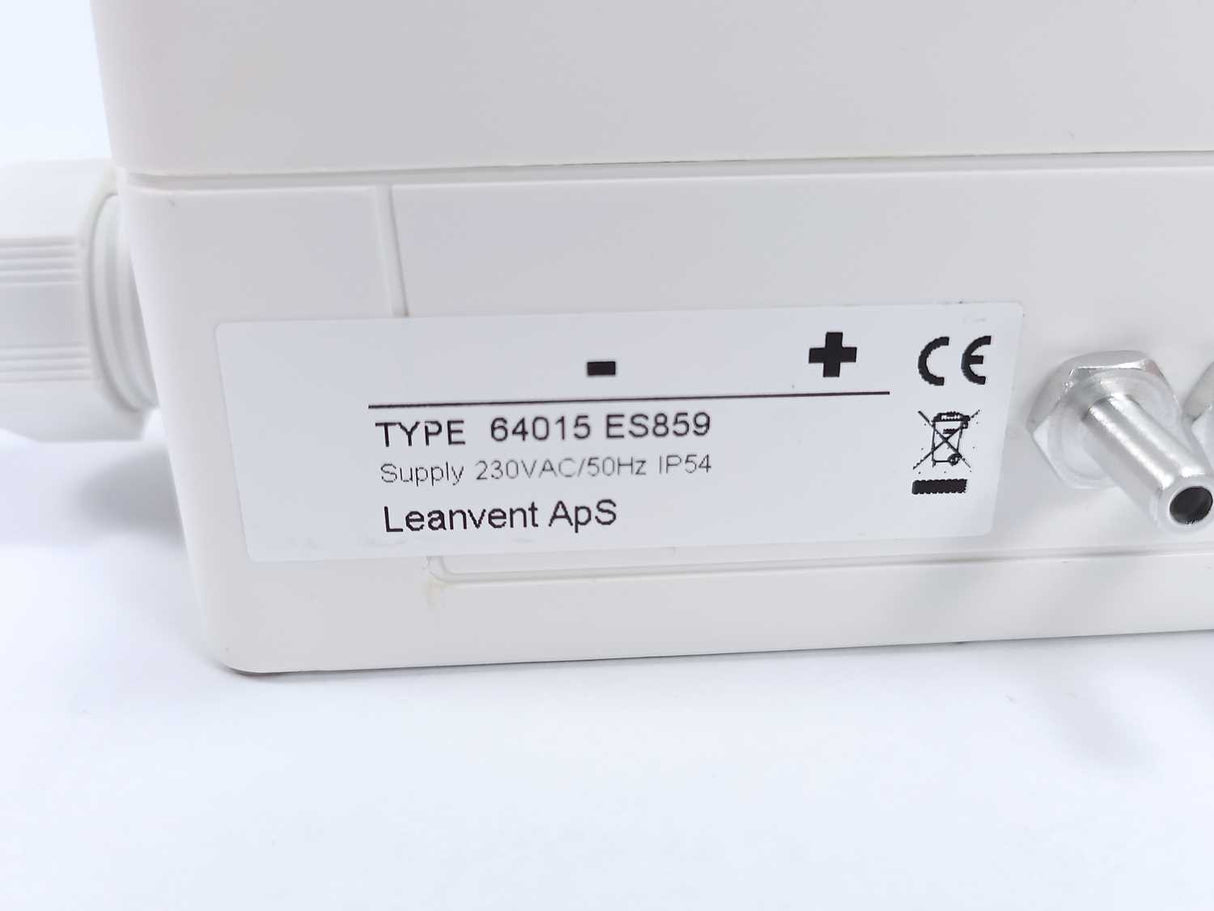 Leanvent 64015 ES859 ES 8598 Pressure Regulator Supply 230VAC/50Hz