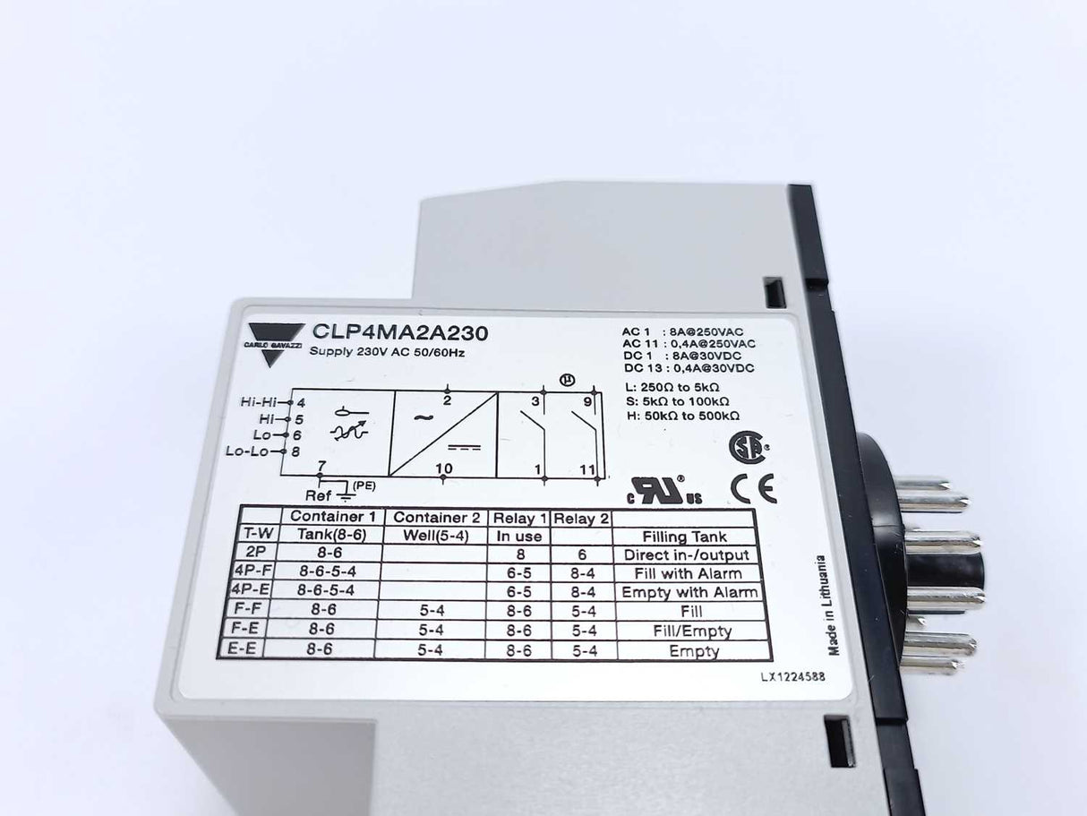 Carlo Gavazzi CLP4MA2A230 2 to 4-Point Level Controller with Potentiometer