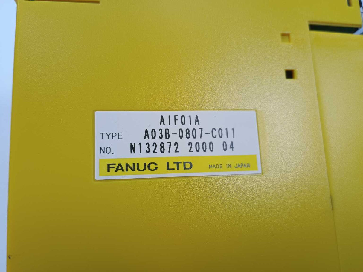 FANUC LTD A03B-0807-C011 Interface Module AIF01A