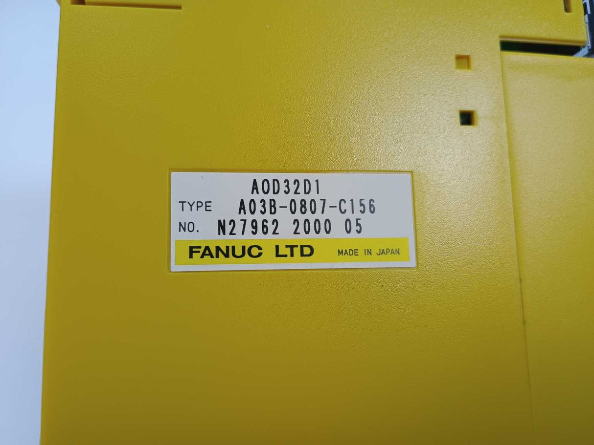 FANUC LTD A03B-0807-C156 32PT DC OUTPUT MODULE MDL AOD32D1