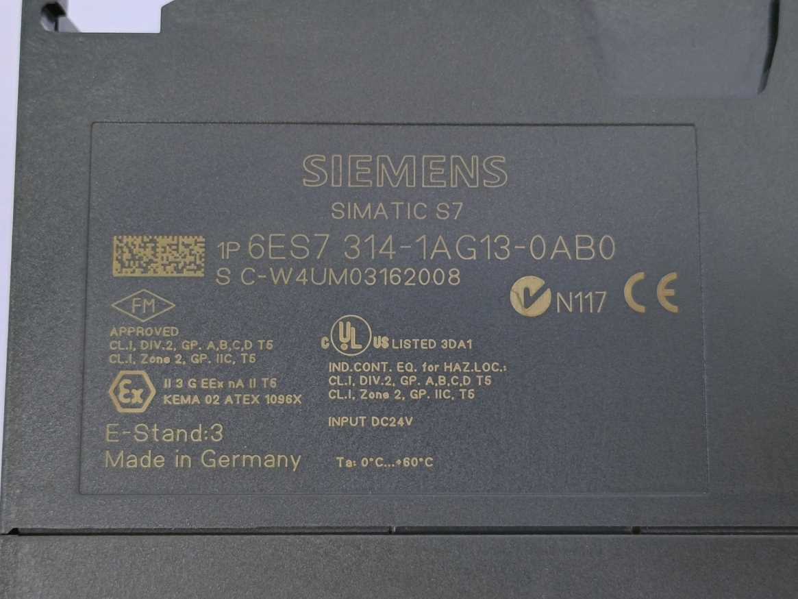 Siemens 6ES7314-1AG13-0AB0 SIMATIC S7-300, CPU 314