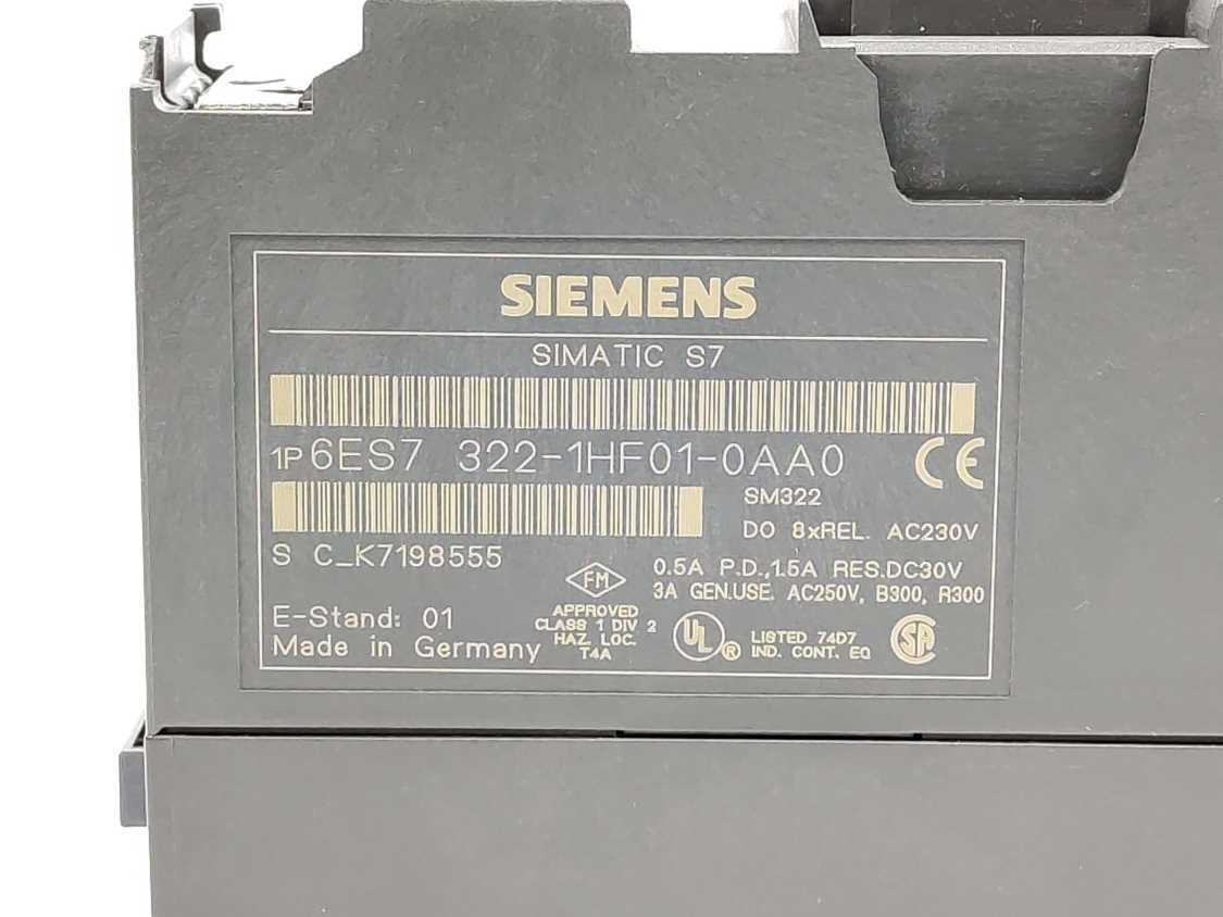 Siemens 6ES7322-1HF01-0AA0 SIMATIC S7-300, Digital Output SM 322