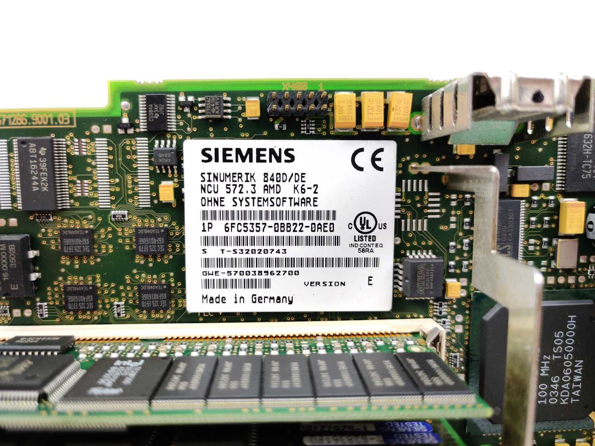 Siemens 6FC5357-0BB22-0AE0 SINUMERIK 840D/DE NCU 572.3, W:6FC5247-0AA11-0AA1