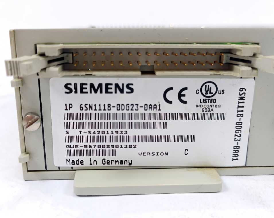 Siemens 6SN1118-0DG23-0AA1 SIMODRIVE 611-D CONTROL UNIT