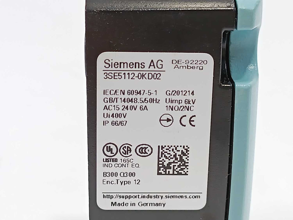 Siemens 3SE5112-0KD02 Position switch