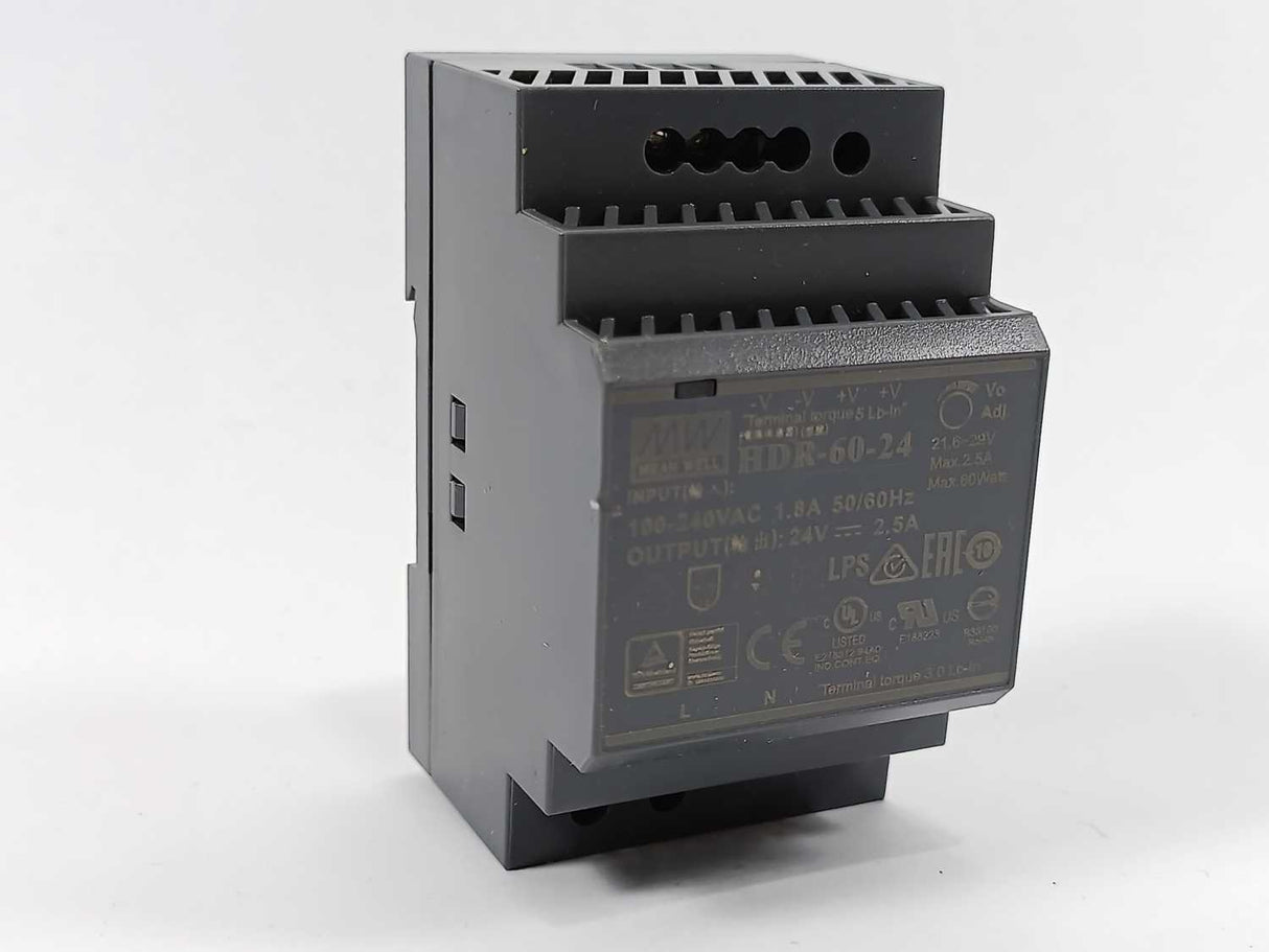 Mean Well HDR-60-24 Power Supply 100-240VAC 1.8A
