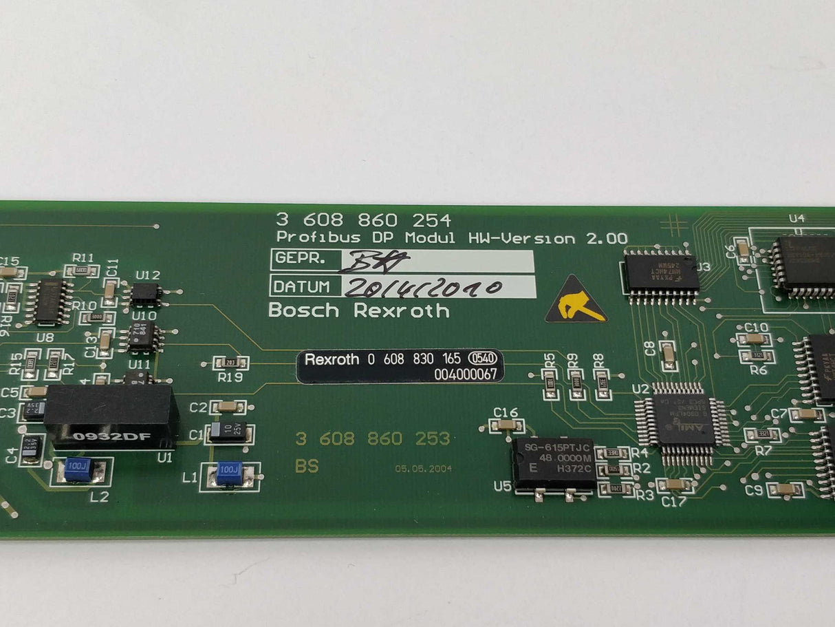 Rexroth 3 608 860 254 / 0 608 830 165 SMpdp Profibus DP module