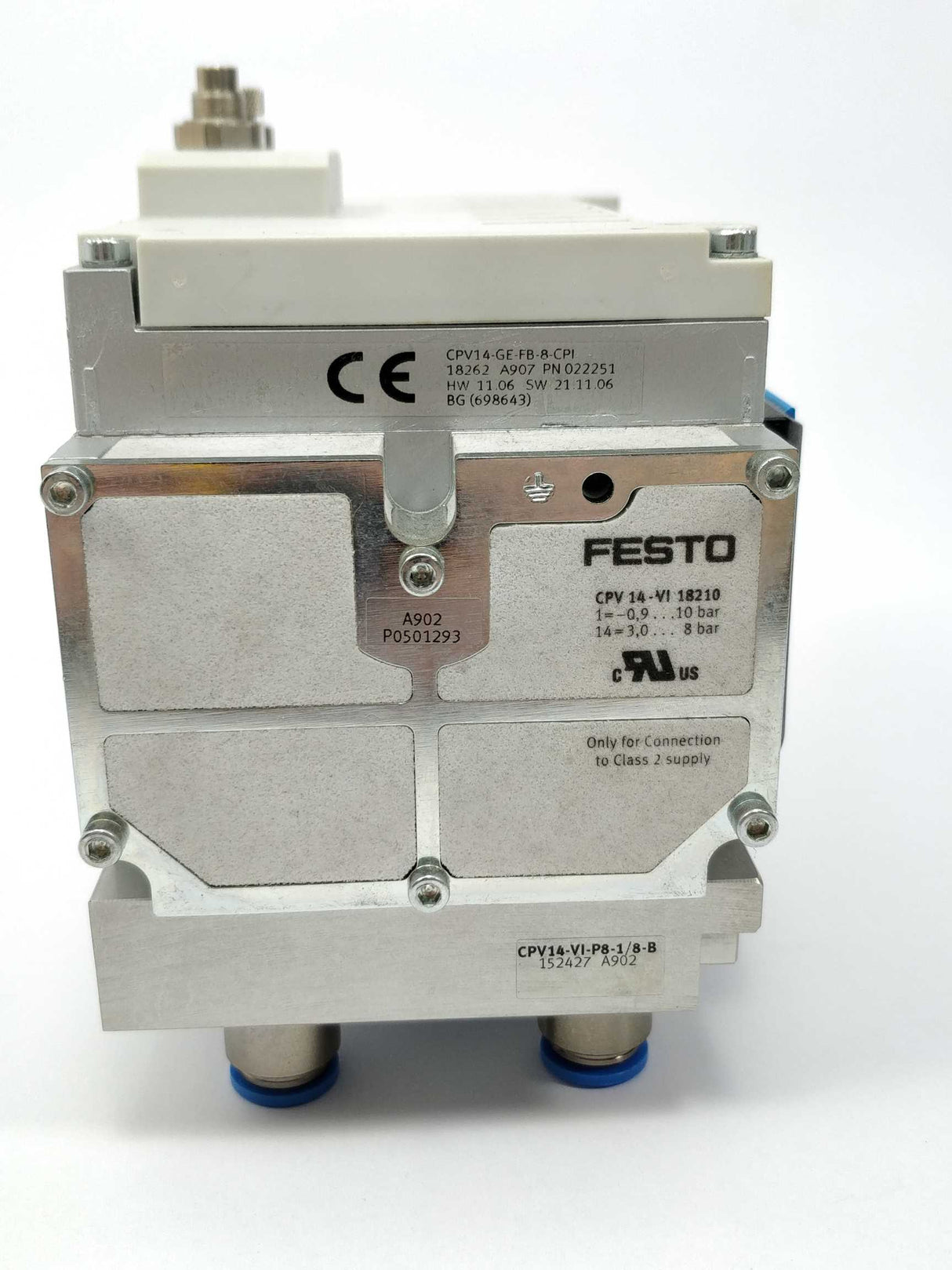 Festo 18262 CPV14-GE-FB-8-CPI With CPV14-VI 18210 and CPV14-VI-P8-1/8-B 152427