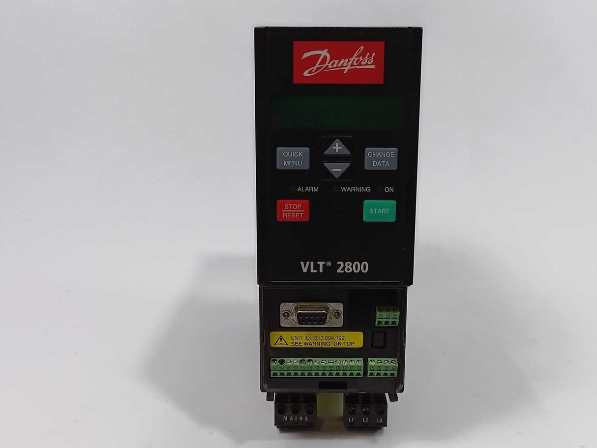 Danfoss VLT2807PS2B20STR1DBF00A00 VLT 2800, 195N0027 1.7kVa