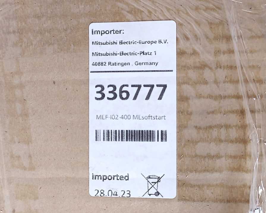 Mitsubishi 336778 MEsoftstart MEF-I02-400 390/730A Industrial Soft Starter