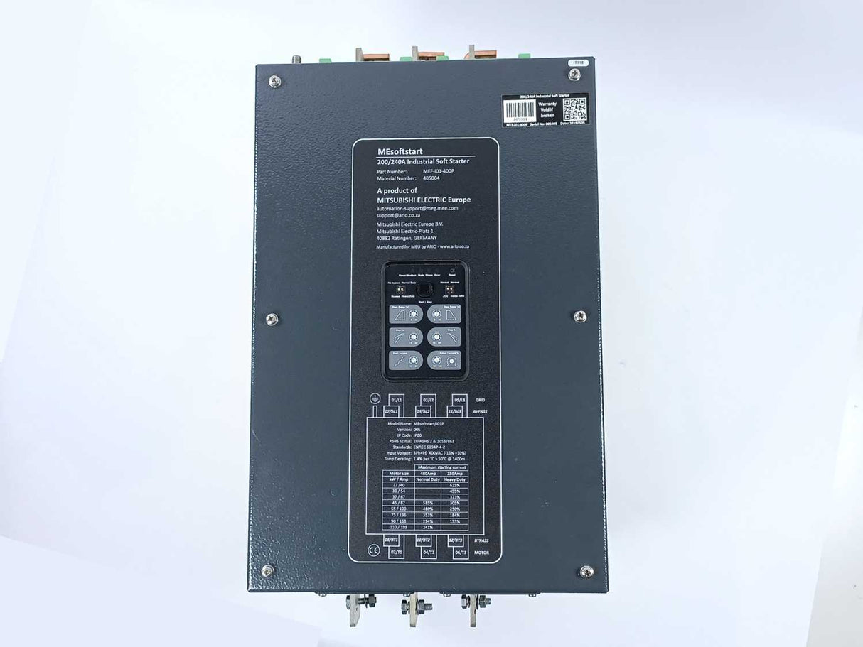 Mitsubishi MEF-I01-400P 405004, Ver: 005, MEsoftstart, 400V
