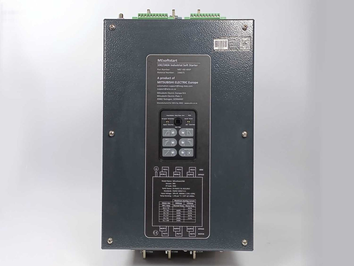 Mitsubishi MEF-I00-400P 336671, Ver: 005, MEsoftstart, 400V