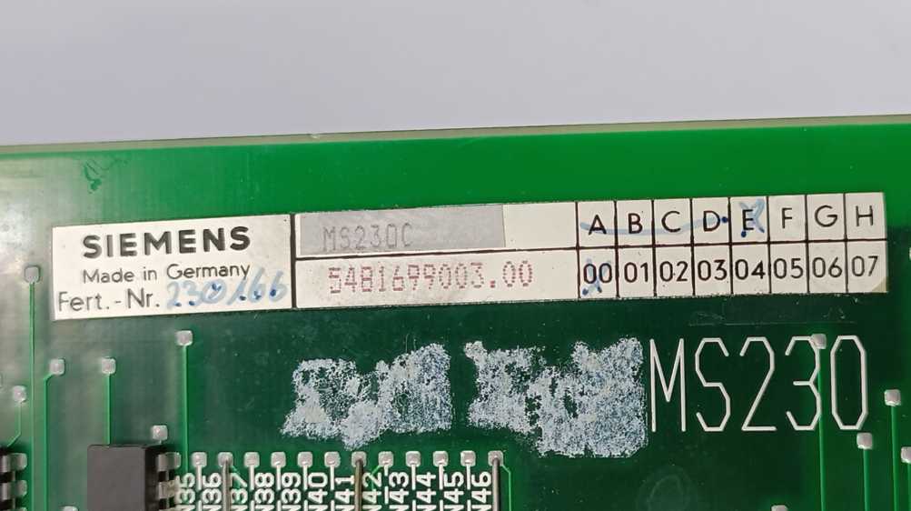 Siemens 6FX1190-7AC00 MS230C