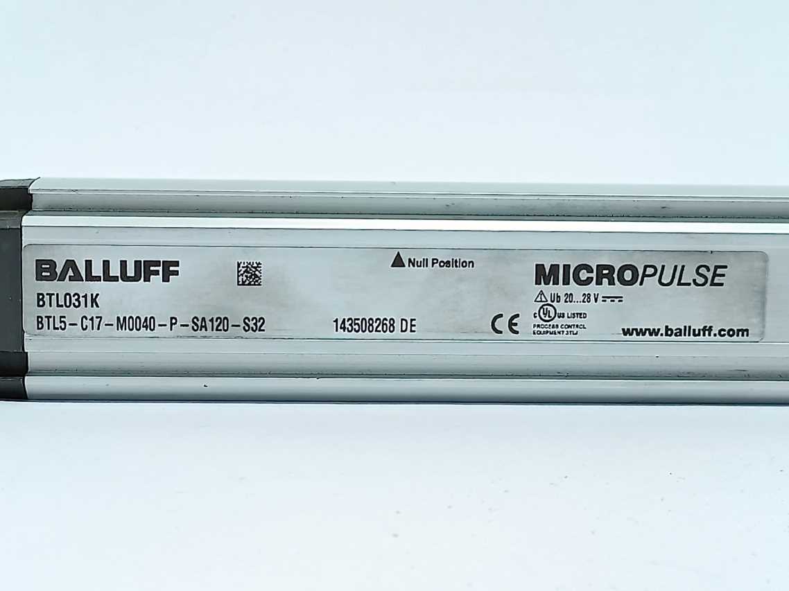 BALLUFF BTL5-C17-M0040-P-SA120-S32 Micropuls position sensor BTL031K