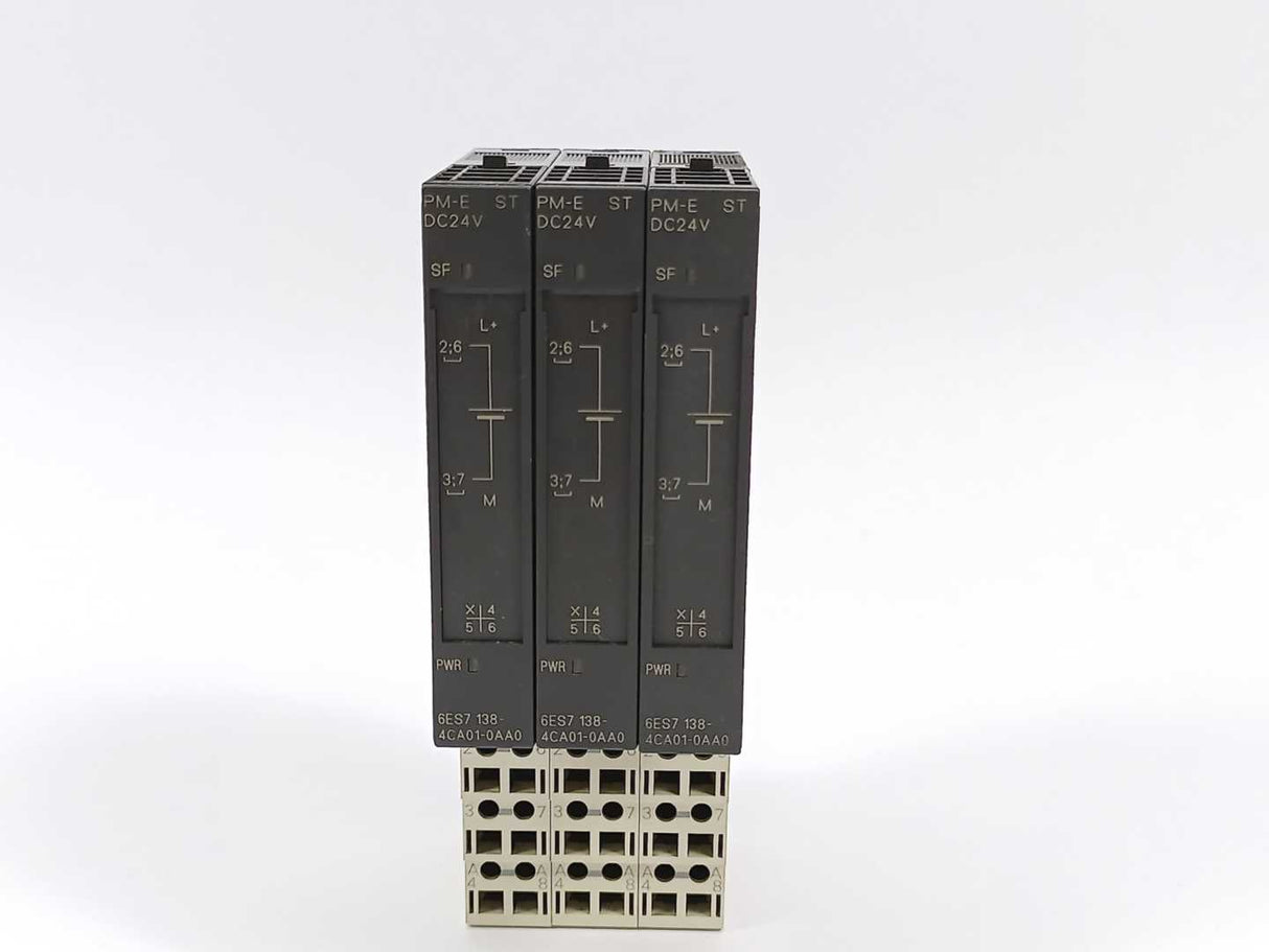 Siemens 6ES7138-4CA01-0AA0 6ES7193-4CC30-0AA0 3 Pcs.