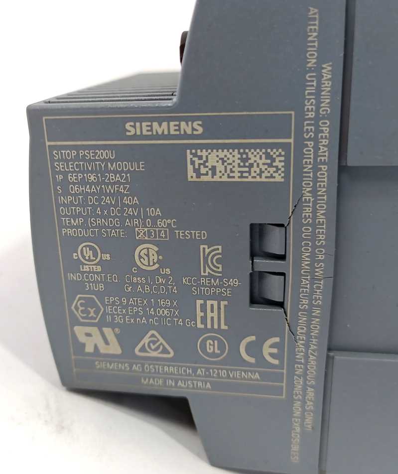Siemens 6EP1961-2BA21 SITOP PSE200U 3-10