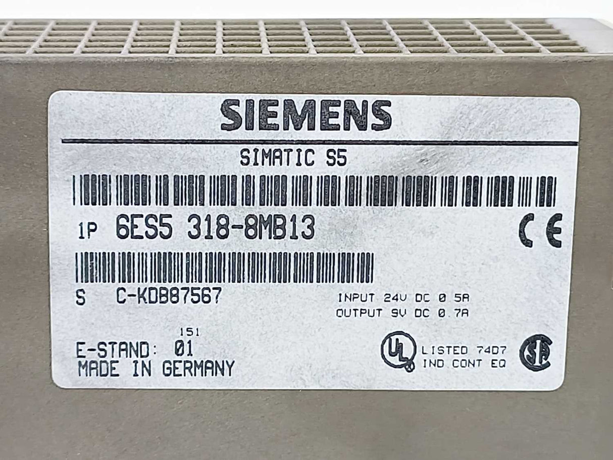 Siemens 6ES5318-8MB13 SIMATIC S5 ET200U