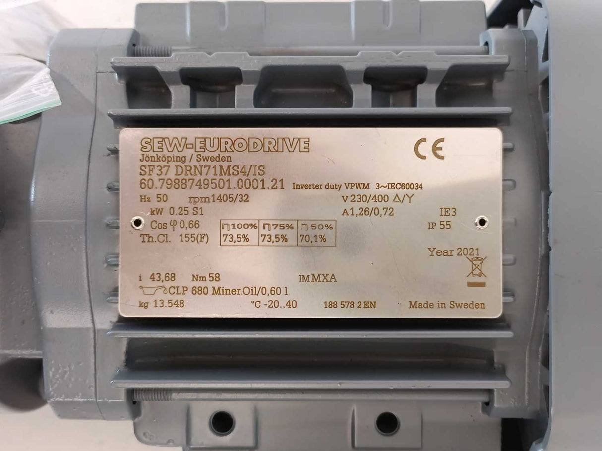 SEW-EURODRIVE  SF37 DRN71MS4/IS Gear motor i: 43,68