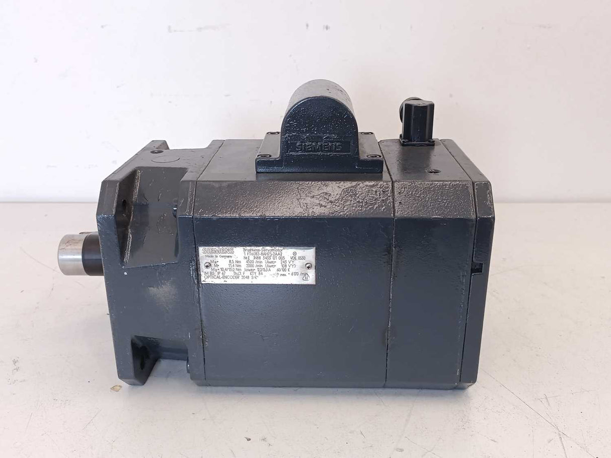 Siemens 1FT6082-8AH71-2AA2 SIMOTICS S synchronous servo motor 1FT6