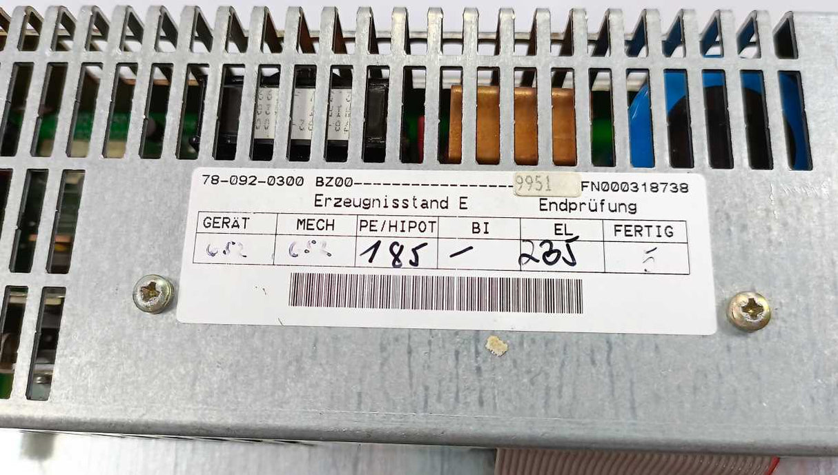 Siemens 6FC5103-0AB03-0AA3 SINUMERIK 840C/840CE 19" flat operator panel