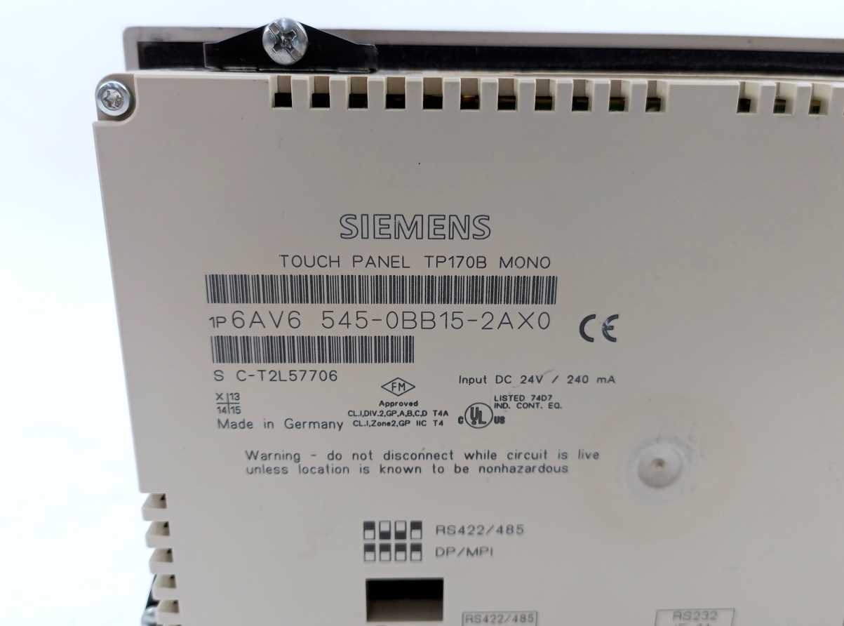 Siemens 6ES7322-1BL00-0AA0 SIMATIC S7-300 Digital output SM 322