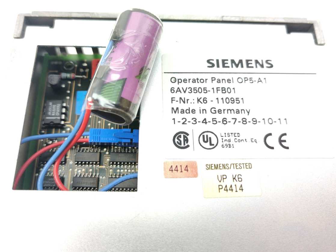 Siemens 6AV3505-1FB01 Operator Panel OP5-A1