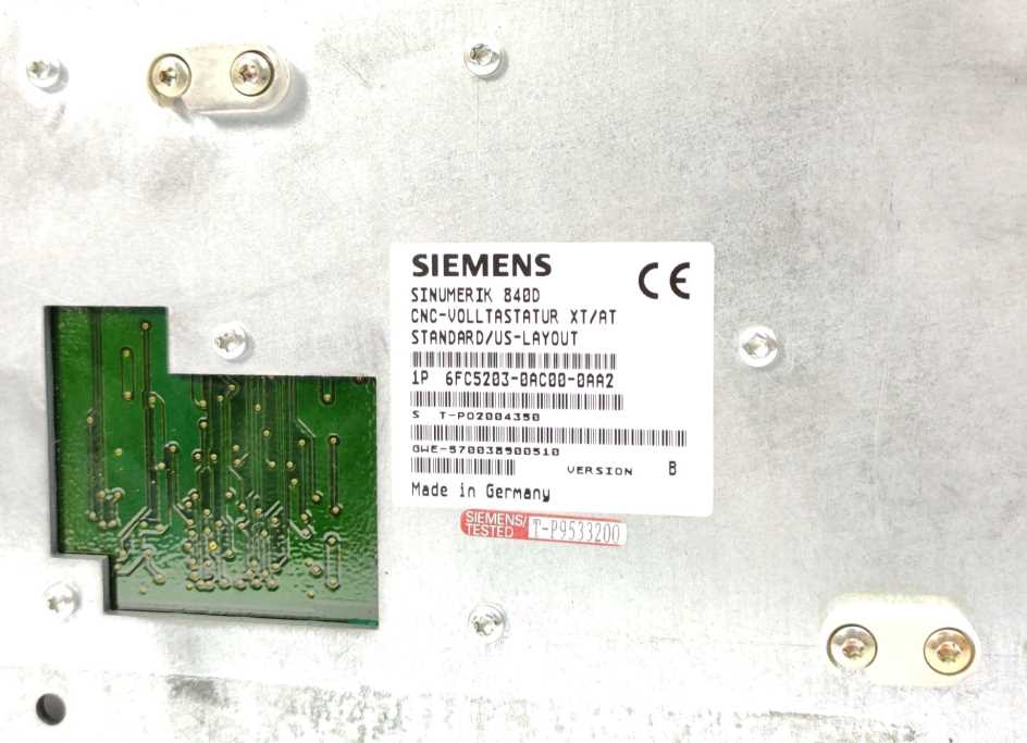 Siemens 6FC5203-0AC00-0AA2 SINUMERIK 840D